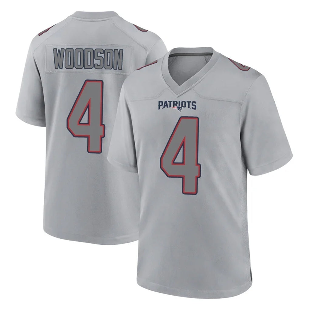 NE.Patriots #4 Craig Woodson Player Gray Fashion Limited Home Game Gdoa Stitched Jerseys