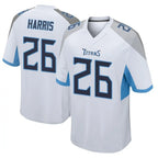 T.Titans #26 Marcus Harris Player White Home Game Gdoa Stitched Jerseys