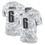 P.Eagles #6 DeVonta Smith Player Arctic Camo Salute to Service Limited Game Gdoa Stitched Jerseys