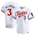 M.Twins #3 Harmon Killebrew Player White Home Limited Fdoa Stitched Jerseys