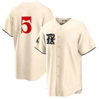T.Rangers #5 Corey Seager Player Cream City Connect Replica Fdoa Stitched Jerseys