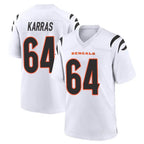 C.Bengals #64 Ted Karras Player White Home Game Gdoa Stitched Jerseys