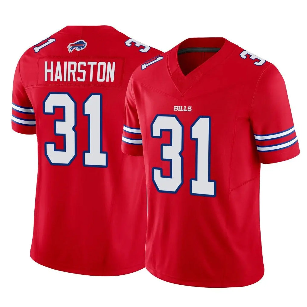B.Bills #31 Maxwell Hairston Player Red Vapor F.U.S.E. Limited Home Game Gdoa Stitched Jerseys