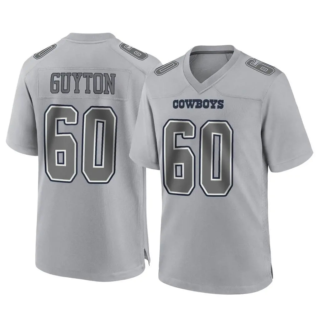 D.Cowboys #60 Tyler Guyton Player Gray Atmosphere Fashion Home Game Gdoa Stitched Jerseys