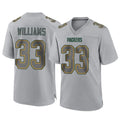 GB.Packers #33 Evan Williams Player Gray Atmosphere Fashion Home Game Gdoa Stitched Jerseys