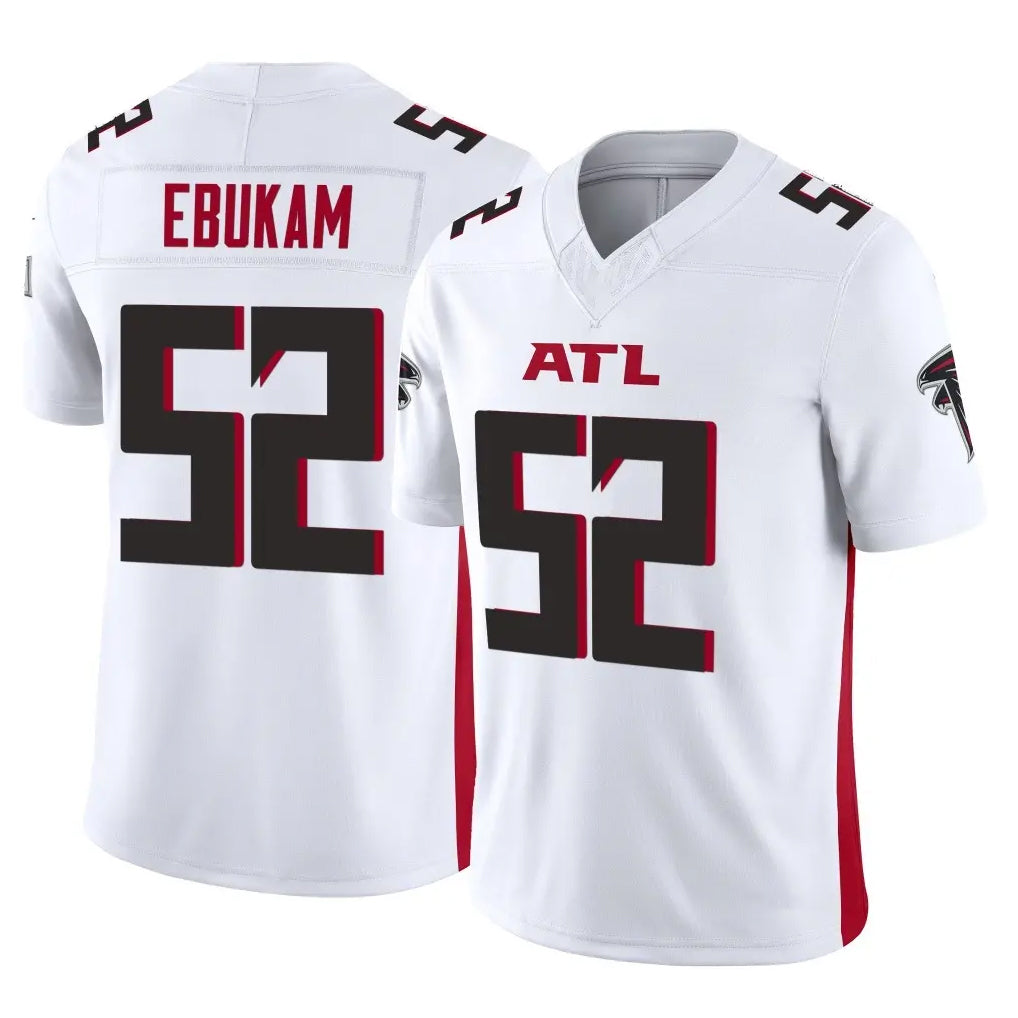 A.Falcons #52 Samson Ebukam Player White Vapor F.U.S.E. Limited Gdoa Stitched Jerseys