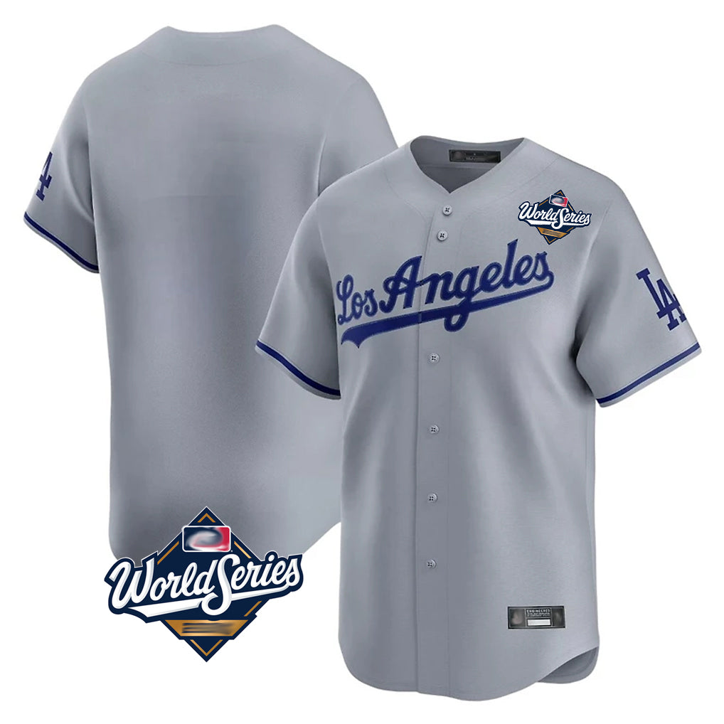 LA.Dodgers ## Dodgers Blank Player Gray Limited Game World Series Fdoa Stitched Jerseys
