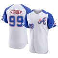 A.Braves #99 Spencer Strider Player White City Connect Limited Elite Home Game Gdoa Stitched Jerseys