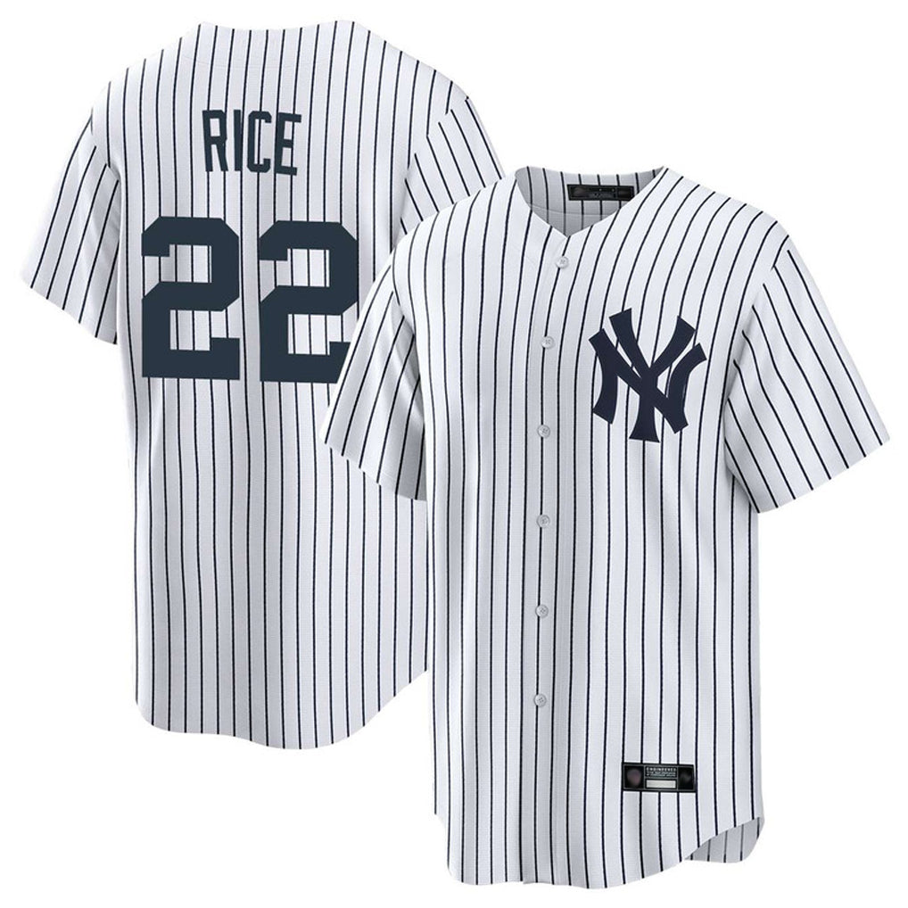 NY.Yankees #22 Ben Rice Player White Game Home Fdoa Stitched Jerseys