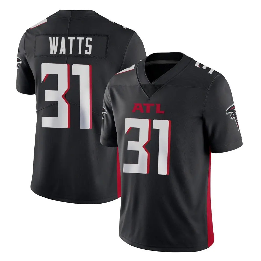 A.Falcons #31 Xavier Watts Player Black Vapor Untouchable Limited Home Game Gdoa Stitched Jerseys