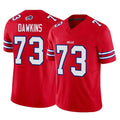 B.Bills #73 Dion Dawkins Player Red Vapor F.U.S.E. Limited Gdoa Stitched Jerseys