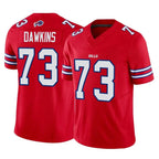 B.Bills #73 Dion Dawkins Player Red Vapor F.U.S.E. Limited Gdoa Stitched Jerseys
