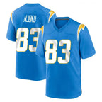 LA.Chargers #83 David Njoku Player Blue Home Game Stitched Jerseys