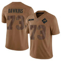 B.Bills #73 Dion Dawkins Player Brown Salute To Service Limited Gdoa Stitched Jerseys