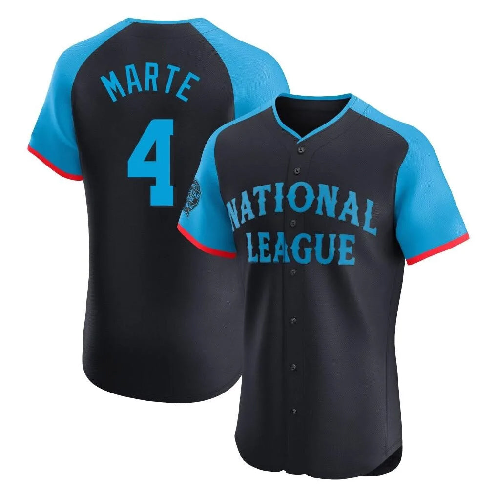 A.Diamondbacks #4 Ketel Marte Player Black National League All-Star Limited Elite Home Game Gdoa Stitched Jerseys