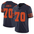 C.Bears #70 Braxton Jones Player Navy Blue Alternate Vapor Untouchable Limited Gdoa Stitched Jerseys