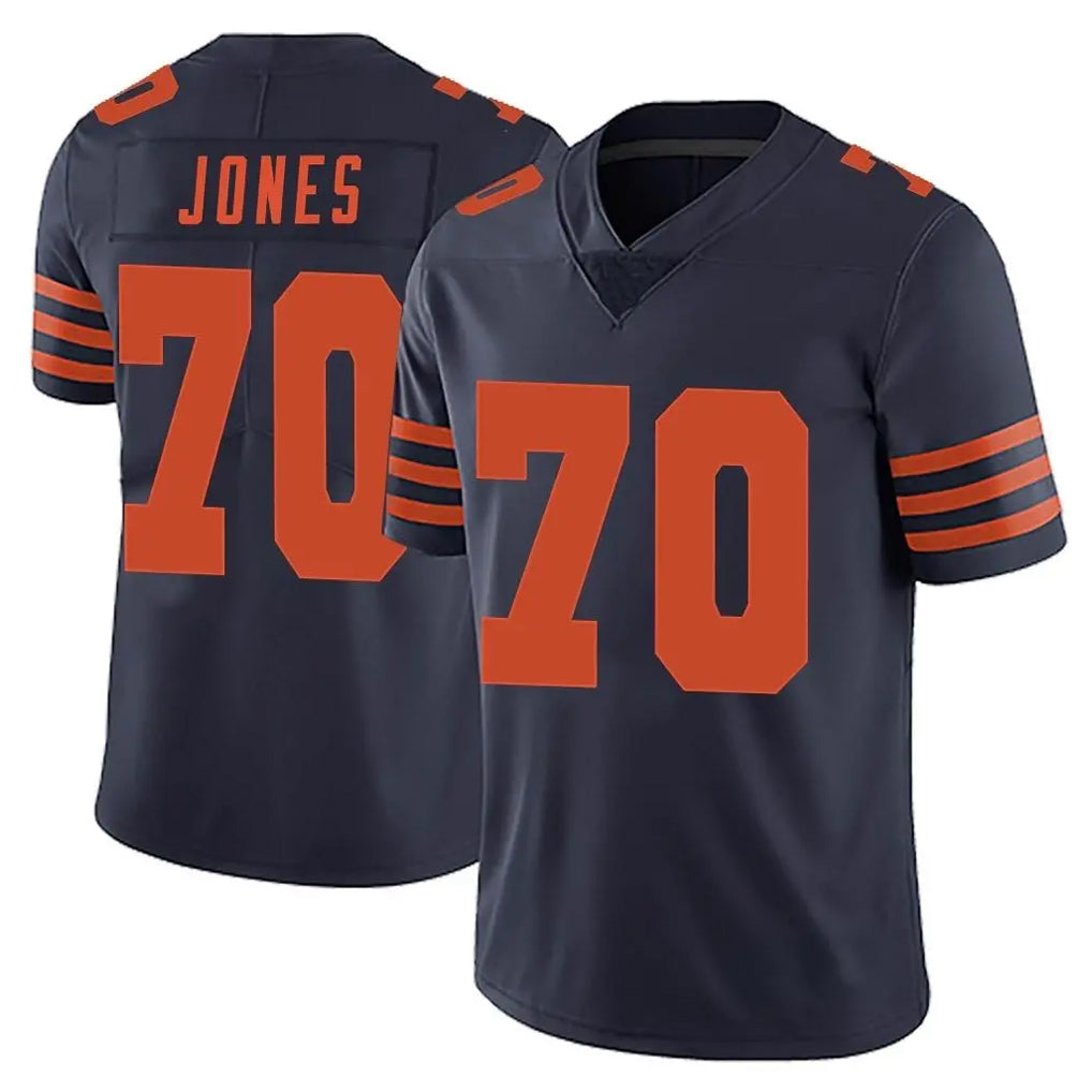 C.Bears #70 Braxton Jones Player Navy Blue Alternate Vapor Untouchable Limited Gdoa Stitched Jerseys