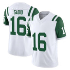 NY.Jets #16 Kenyon Sadiq Player White Limited Classic Vapor F.U.S.E. Home Game Gdoa Stitched Jerseys