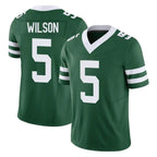 NY.Jets #5 Garrett Wilson Player Green Legacy Limited Vapor F.U.S.E. Home Game Gdoa Stitched Jerseys