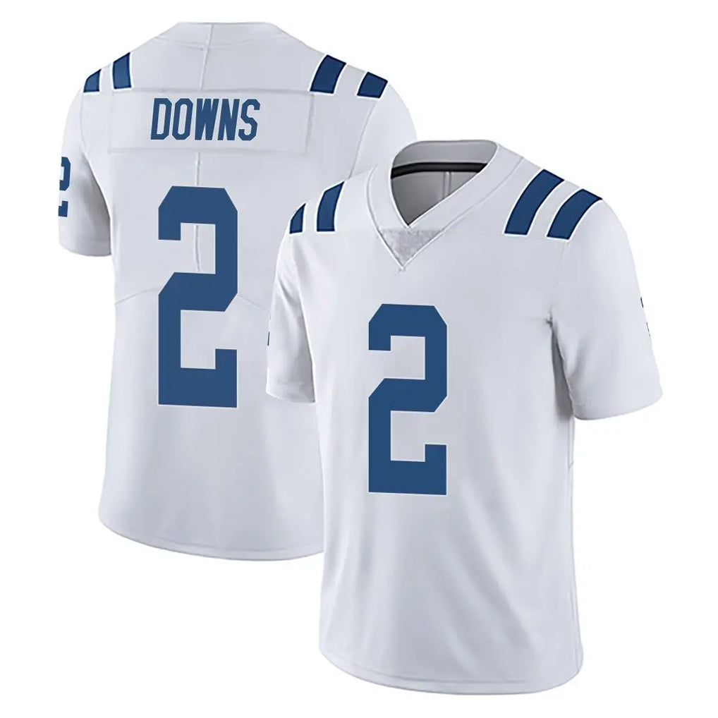 IN.Colts #2 Josh Downs Player White Limited Vapor Untouchable Home Game Gdoa Stitched Jerseys