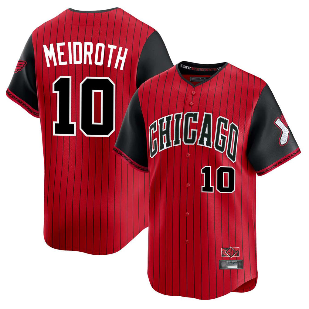 C.White Sox #10 Chase Meidroth Player Red City Connect Limited Home Gdoa Stitched Jerseys