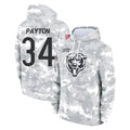 C.Bears #34 Walter Payton Player Arctic Camo Salute to Service Pullover Hoodies Limited Gdoa Stitched Jerseys