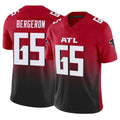A.Falcons #65 Matthew Bergeron Player Red Vapor F.U.S.E. Limited Home Game Gdoa Stitched Jerseys