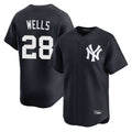 NY.Yankees #28 Austin Wells Player Navy Alternate Limited Home Fdoa Stitched Jerseys