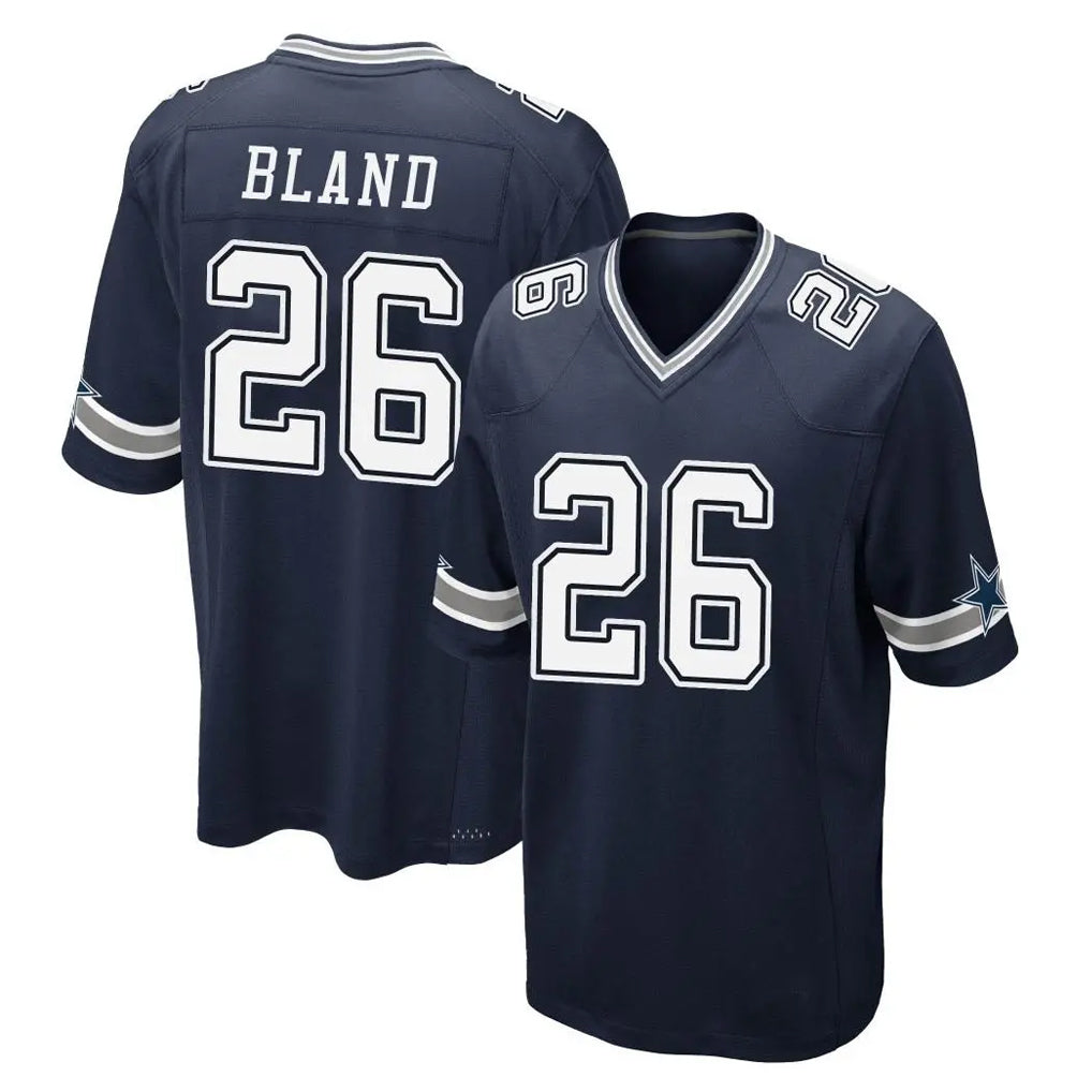 D.Cowboys #26 DaRon Bland Player Navy Home Game Gdoa Stitched Jerseys