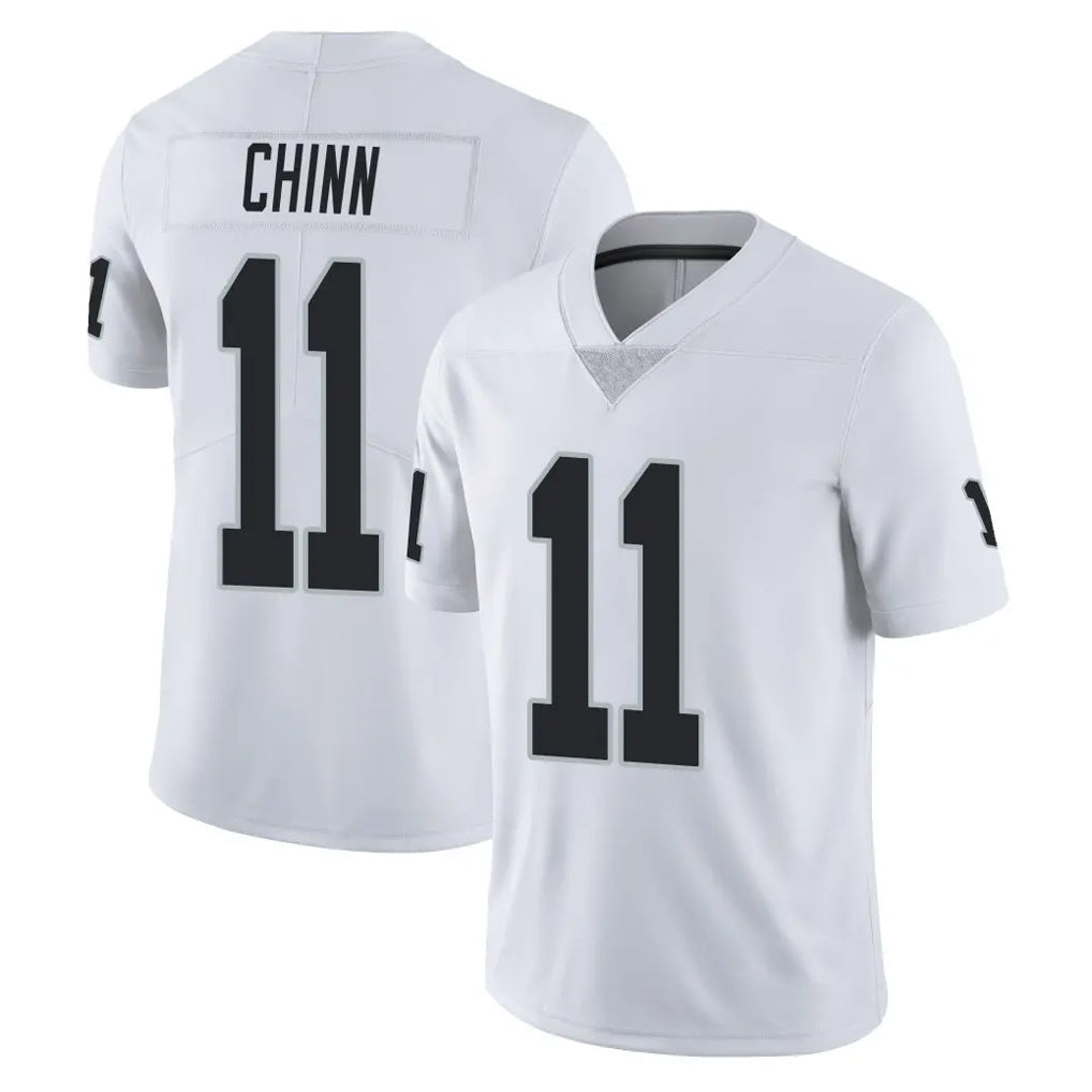 LV.Raiders #11 Jeremy Chinn Player White Limited Vapor Untouchable Home Game Gdoa Stitched Jerseys