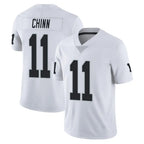 LV.Raiders #11 Jeremy Chinn Player White Limited Vapor Untouchable Home Game Gdoa Stitched Jerseys