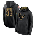 H.Texans #39 Henry To'oTo'o Player Black Salute to Service Hoodies Limited Game Gdoa Stitched Jerseys