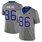 B.Bills #86 Dalton Kincaid Player Gray Limited Nickel City Home Game Gdoa Stitched Jerseys