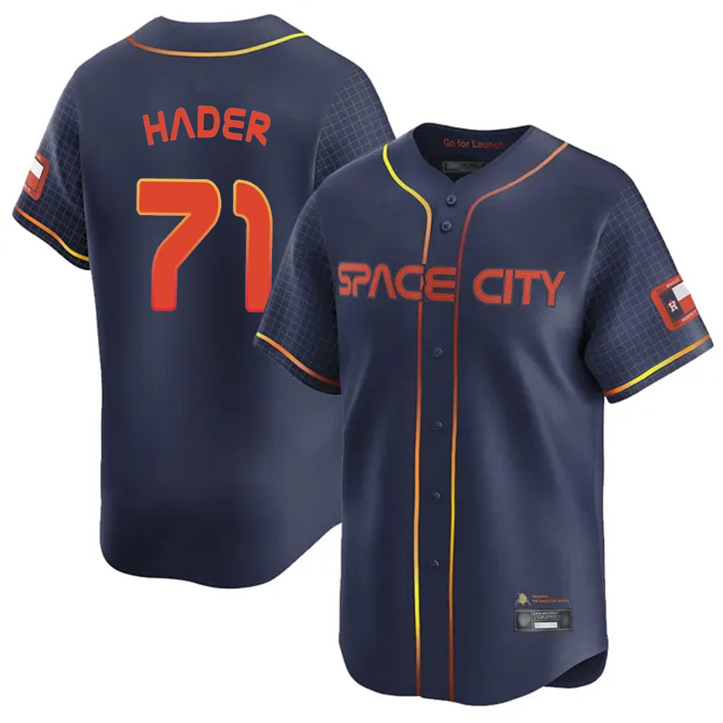 H.Astros #71 Josh Hader Player Navy City Connect Limited Home Gdoa Stitched Jerseys