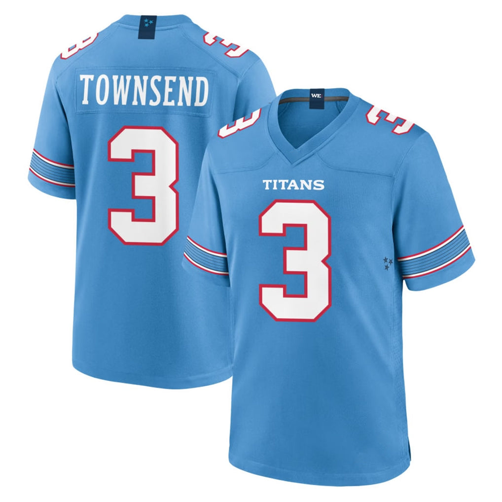 T.Titans #3 Tommy Townsend Player Light Blue 2026 Game Home Gdoa Stitched Jerseys