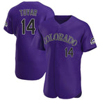 C.Rockies #14 Ezequiel Tovar Player Purple Limited Elite Home Gdoa Stitched Jerseys