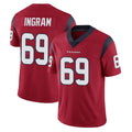 H.Texans #69 Ed Ingram Player Red Limited Vapor Untouchable Home Game Gdoa Stitched Jerseys