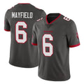 TB.Buccaneers #6 Baker Mayfield Player Pewter Limited Alternate Vapor Home Game Gdoa Stitched Jerseys