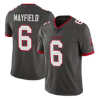 TB.Buccaneers #6 Baker Mayfield Player Pewter Limited Alternate Vapor Home Game Gdoa Stitched Jerseys