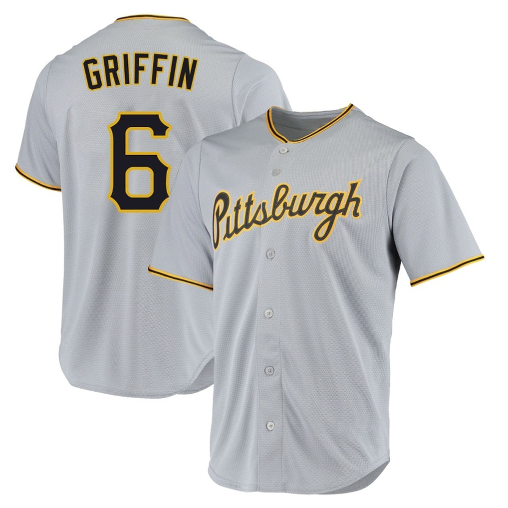 P.Pirates #6 Konnor Griffin Player Gray Road Home Game Fdoa Stitched Jerseys