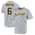 P.Pirates #6 Konnor Griffin Player Gray Road Home Game Fdoa Stitched Jerseys
