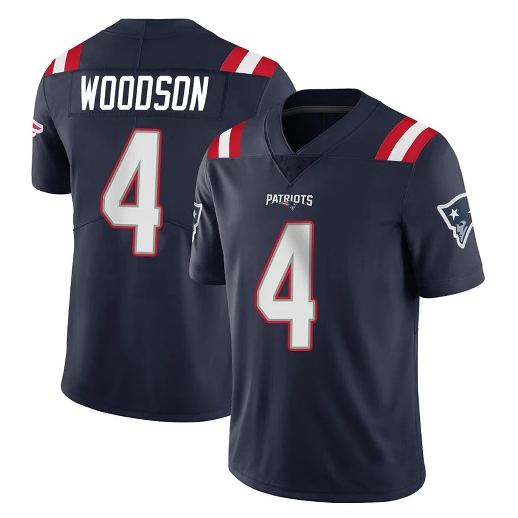 NE.Patriots #4 Craig Woodson Player Navy Vapor Untouchable Home Game Gdoa Stitched Jerseys