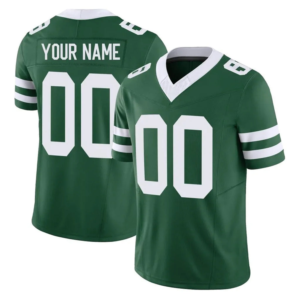 Custom NY.Jets Green Legacy Limited Vapor F.U.S.E. Home Game Any Name & Numbers Gdoa Stitched Jerseys