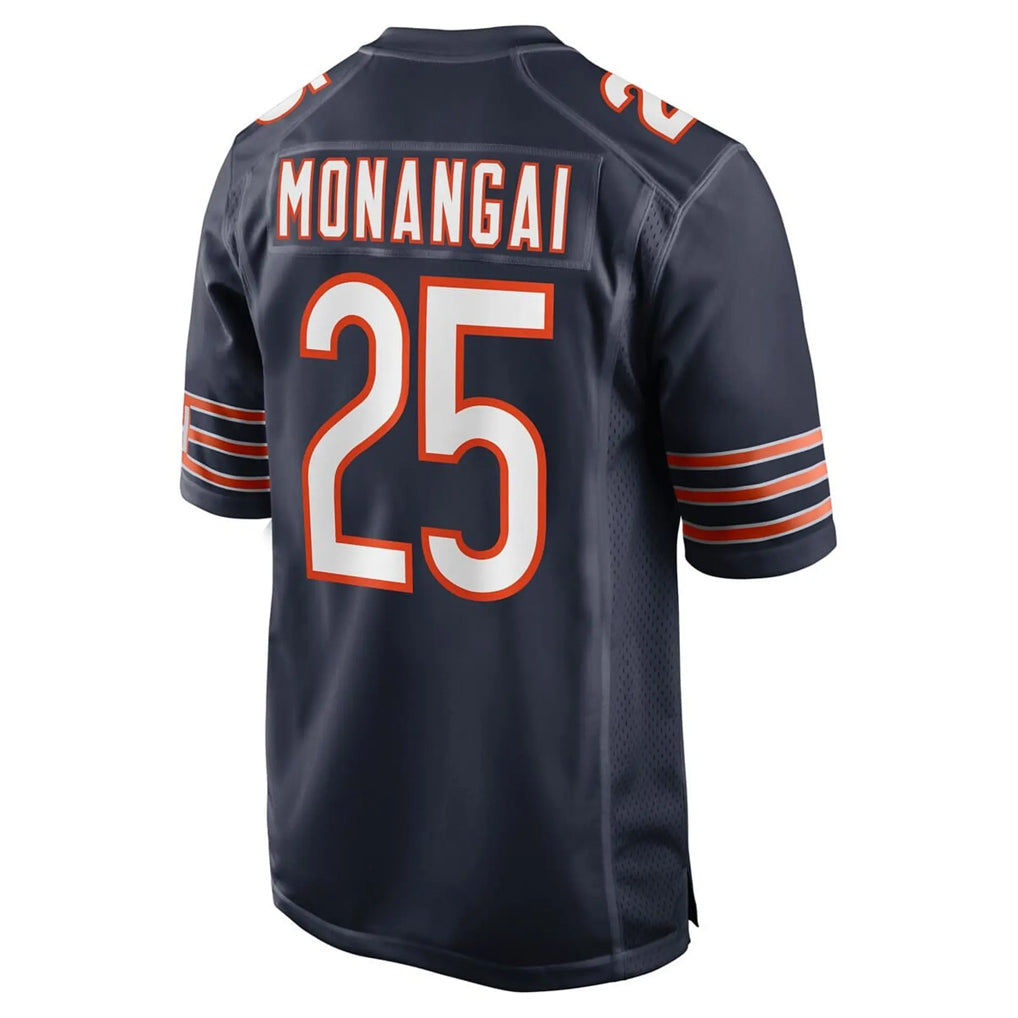 C.Bears #25 Kyle Monangai Player Navy Home Game Gdoa Stitched Jerseys