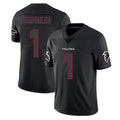 A.Falcons #1 Tua Tagovailoa Player Black Impact Limited Game Gdoa Stitched Jerseys