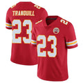 KC.Chiefs #23 Drue Tranquill Player Red Limited Vapor Untouchable Home Game Gdoa Stitched Jerseys