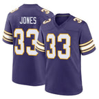 M.Vikings #33 Aaron Jones Sr. Player Purple Classic Home Game Gdoa Stitched Jerseys