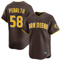 S.Diego Padres #58 Wandy Peralta Player Brown Home Limited Fdoa Stitched Jerseys