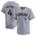 C.Guardians #4 Brayan Rocchio Player Gray Road Limited Home Gdoa Stitched Jerseys