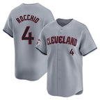 C.Guardians #4 Brayan Rocchio Player Gray Road Limited Home Gdoa Stitched Jerseys